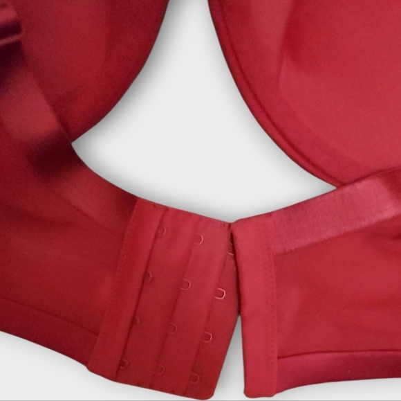 NWT Cacique Red Satin Full Coverage Support Solution Bra ~46C - Picture 4 of 6
